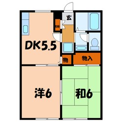 嵐山ハイツⅡ　19111の物件間取画像